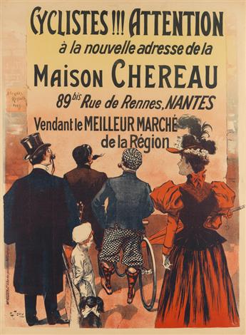 VARIOUS ARTISTS. [ART NOUVEAU / ADVERTISING.] Group of 4 posters. Sizes vary.